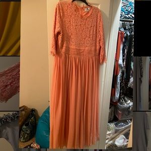 Peach Dainty Jewels Dress